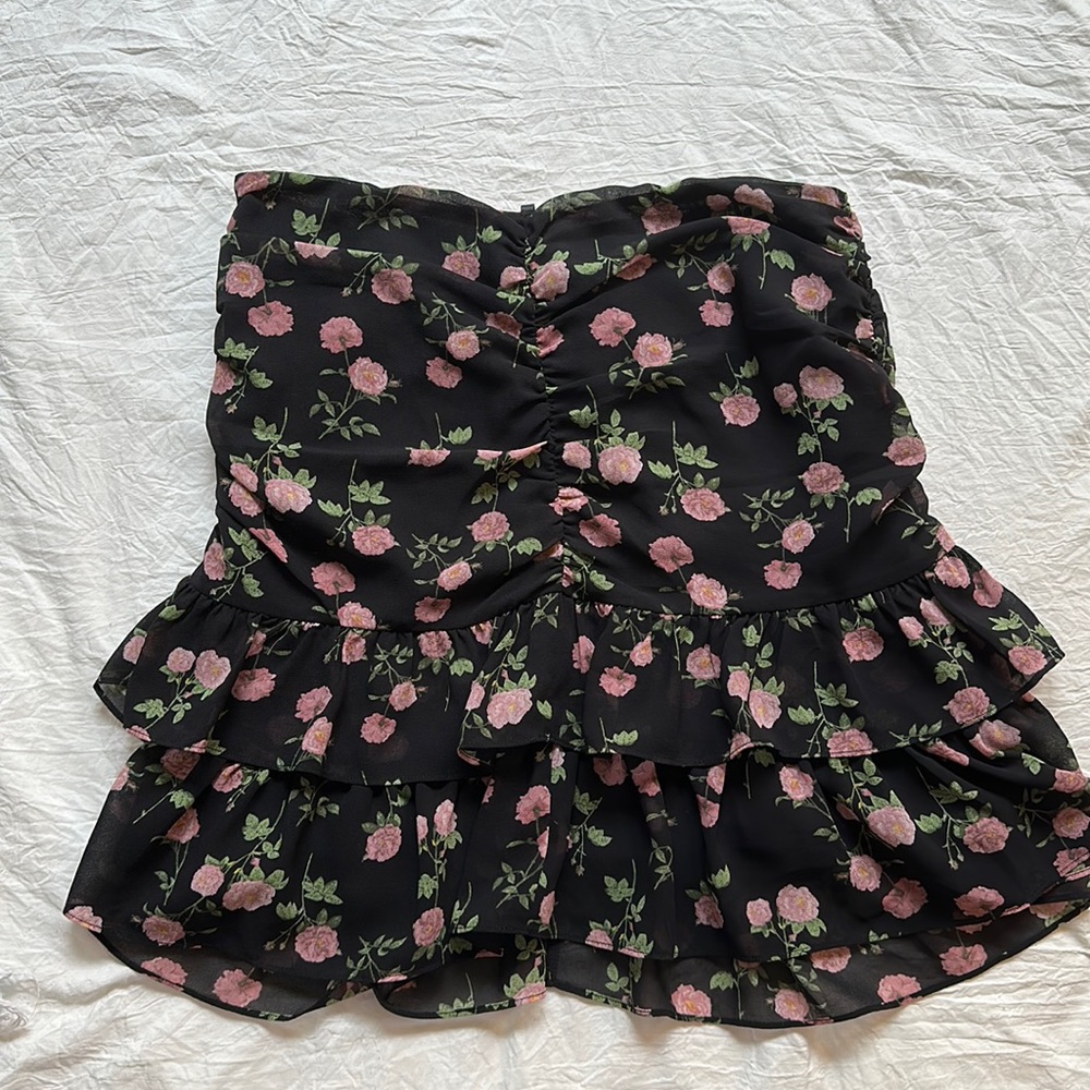 Cotton candy LA floral skirt